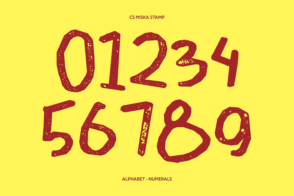 CS Miska Stamp, a Handwritten Font by Craft Supply Co. (Photo 6 of 8)
