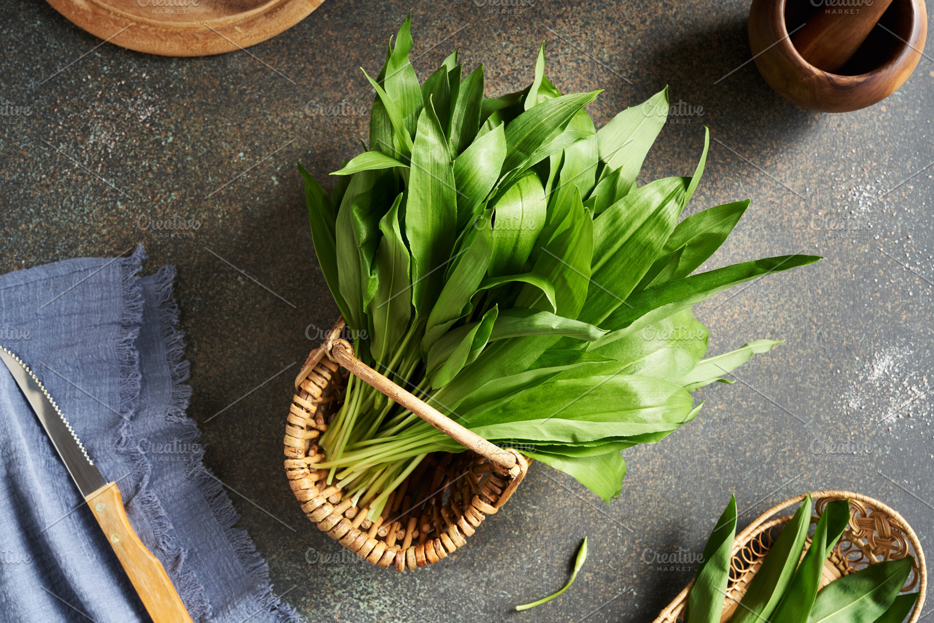 Fresh young wild garlic leaves, a Food & Drink Photo by Madeleine Steinbach