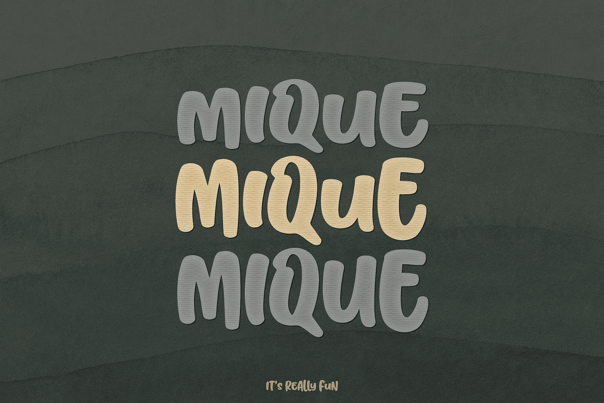 Mique, a Font by Orenari (Photo 1 of 8)