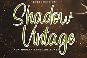 Shadow Vintage, a Handwritten Font by InermediaSTUDIO (Thumbnail 1 of 8)