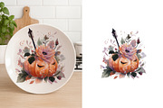 Vintage Halloween Clipart Bundle, a Seasonal Illustration by InkyQueenArt (Thumbnail 4 of 6)
