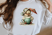 Whimsical Summer chick Clipart, an Illustration by Designworld (Thumbnail 7 of 8)