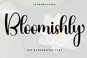 Bloomishly, a Handwritten Font by InermediaSTUDIO (Thumbnail 1 of 6)