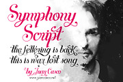 Symphony Script, a Script Font by Juan Casco (Thumbnail 2 of 3)