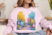 Whimsical Easter Pathway Clipart PNG, an Illustration by Canvas Craft (Thumbnail 4 of 7)