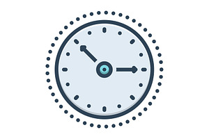 Times clock color icon, a Duotone Icon by Creative priyanka