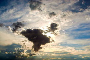 Amazing Sky Clouds And Sun, a Nature Photo by THP Creative