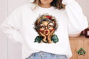Whimsical Old Lady Birthday Clipart, an Illustration by Craft Nest (Thumbnail 8 of 12)