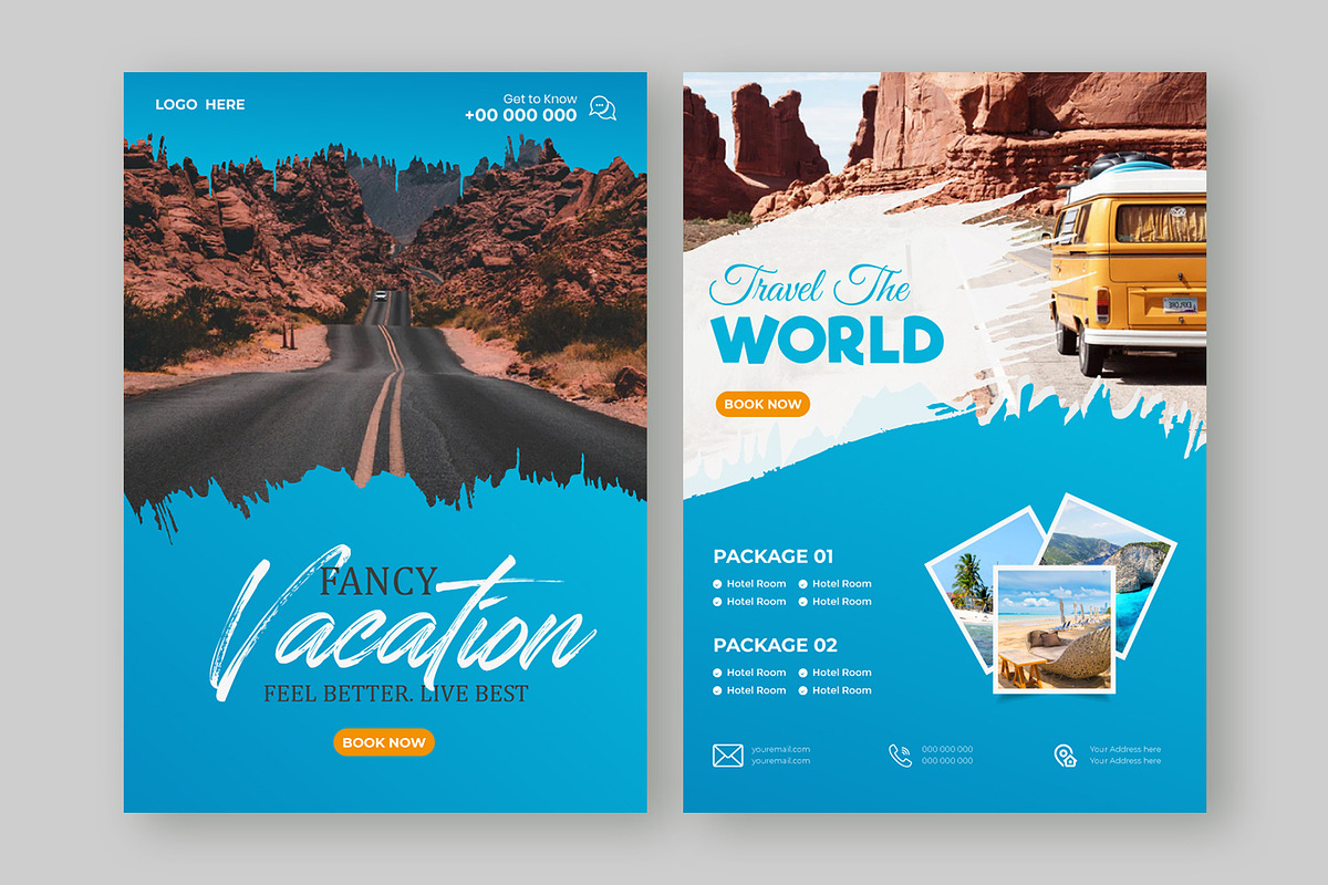 Travel Flyer Templates 13 Design, a Flyer Template by thefutive (Photo 7 of 7)