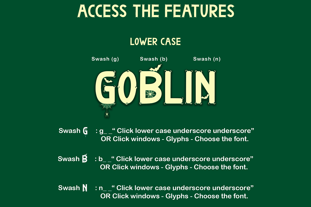 Goblin Monster, a Font by Yoga Letter (Photo 6 of 8)