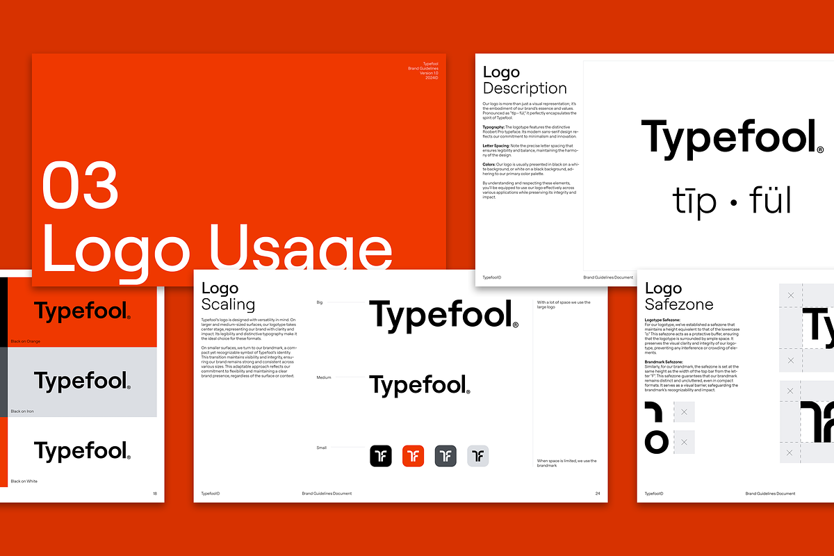 Modern Brand Guidelines Template, a Presentation Template by Typefool's Shop (Photo 4 of 10)