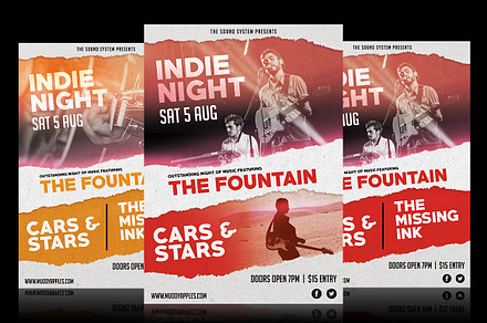 Indie Night Music Poster Template