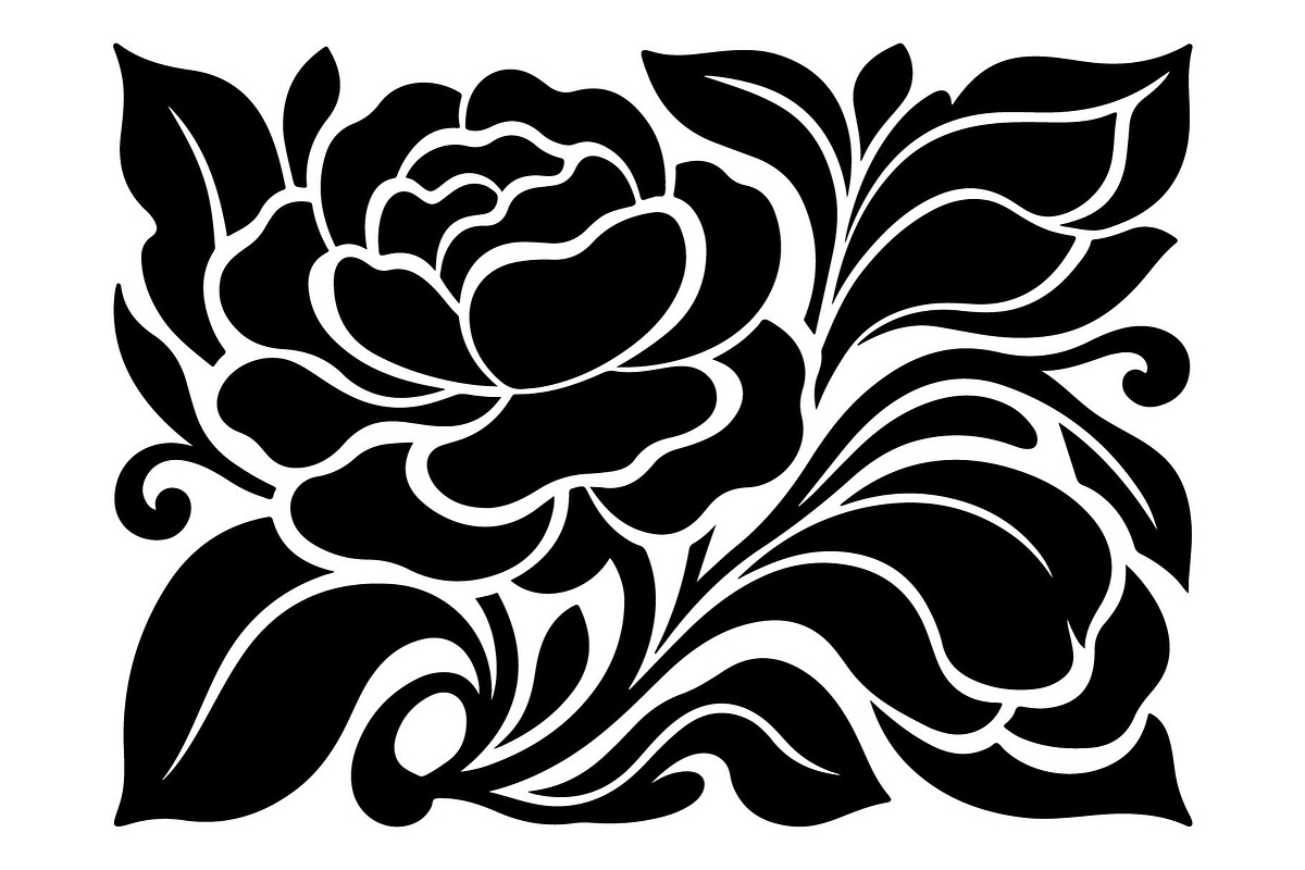 Floral Ornamental Silhouette Bundle, an Object Graphic by hafijul (Photo 4 of 4)