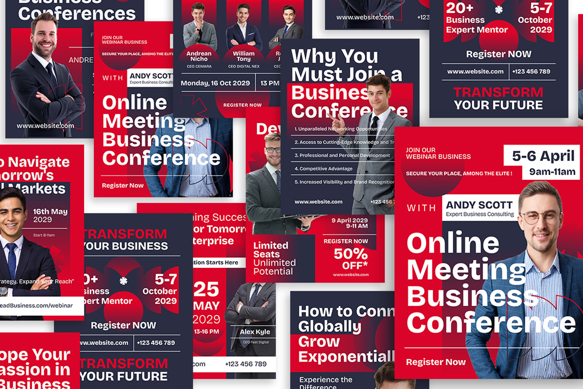 Business Conference | Instagram Post, a Social Media Template by Jiwstudio (Photo 4 of 4)