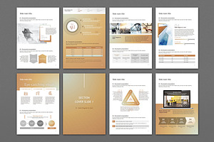 Dot Pattern PPT Template Vertical