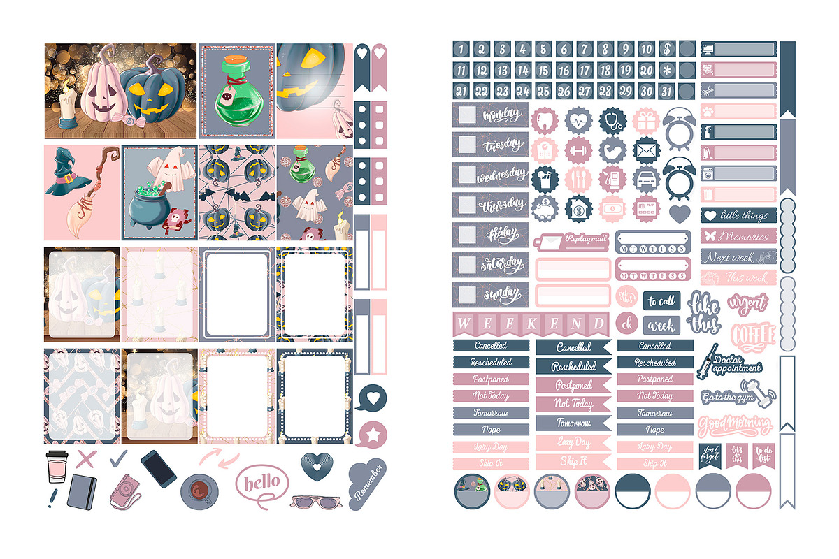 Halloween Erin Condren, a Design Template by DigitalDesignAI (Photo 3 of 10)