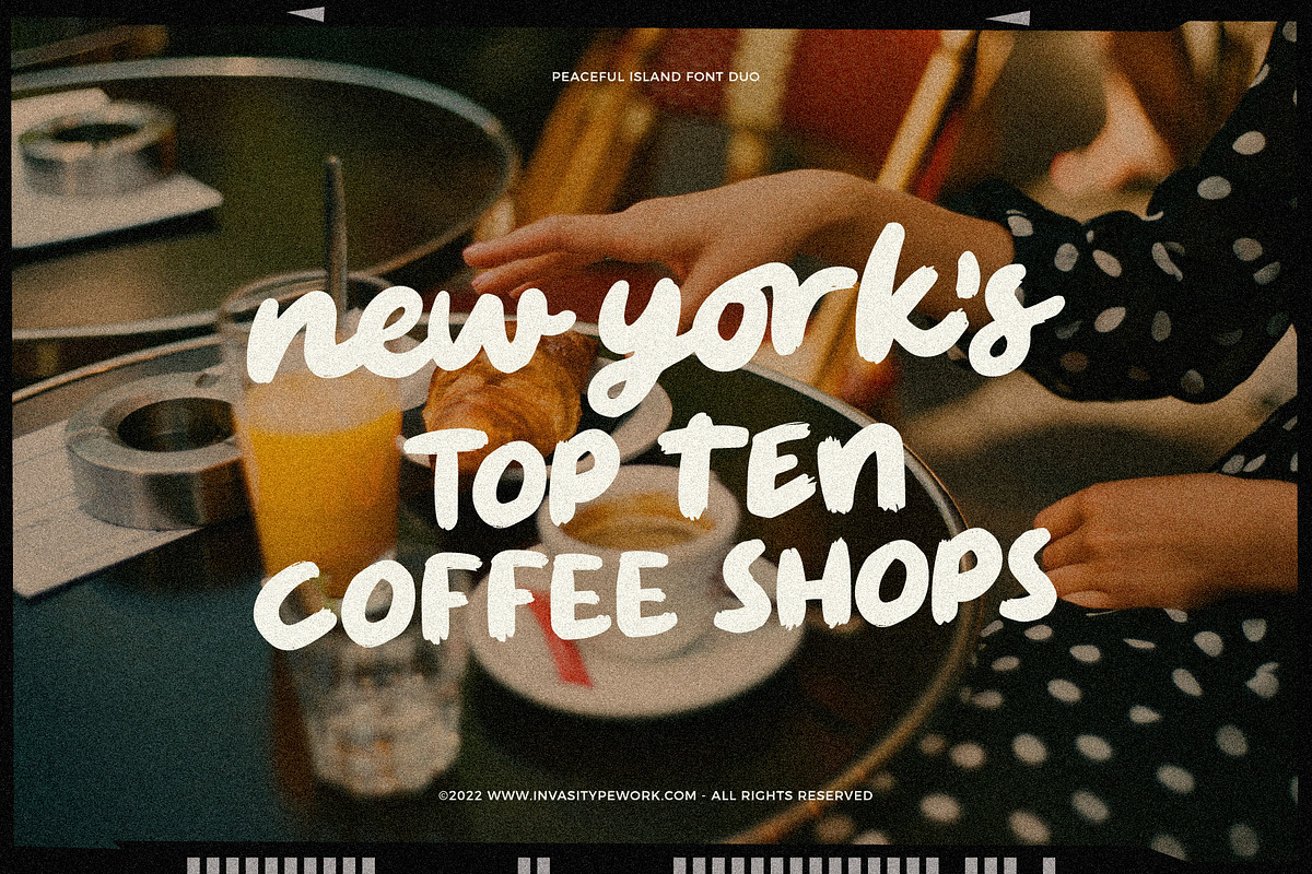 Peaceful Island - Font Duo, a Script Font by Invasi Studio (Photo 3 of 10)