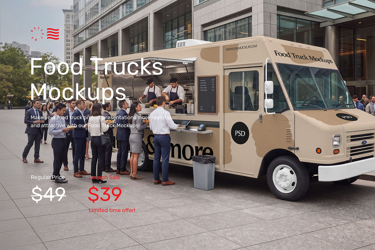 Food Truck Mockups - Vehicle Mockups, an Advertising Mockup by Mr.Mockup™ (Photo 2 of 14)
