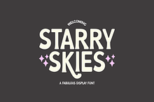 STARRY SKIES Retro Display Font