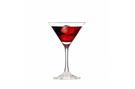 A classic Cosmopolitan cocktail
