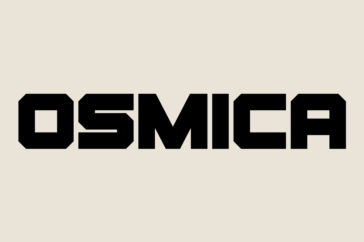 Osmica - Font Family