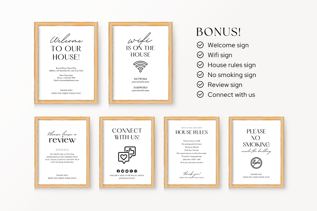 Airbnb Welcome Book Template, a Magazine Template by ShopRShop (Photo 8 of 11)