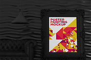 Poster Painting MockUp Pack 001, a Print Template by Traint (Thumbnail 8 of 21)