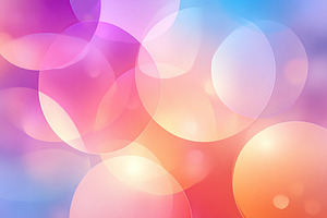 Colorful abstract circles create a vibrant and dreamy background for creativity, a Photo by AlyaAnd