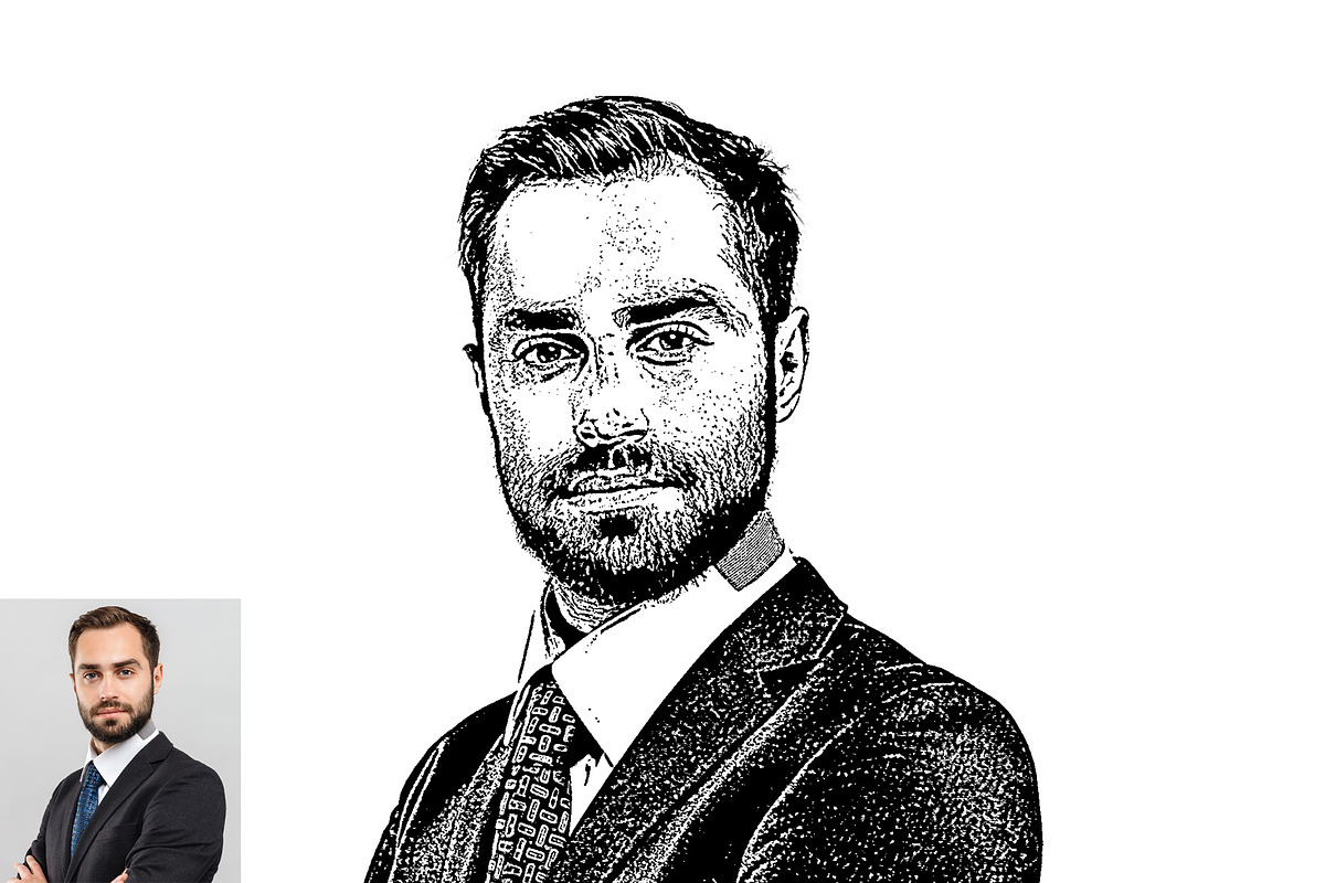 Vector Tracing Photoshop Action, an Action Add-On by MRI STUDIO (Photo 19 of 21)