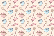 Utensils, cooking accessories patter, an Illustration by Cmeree (Thumbnail 3 of 3)