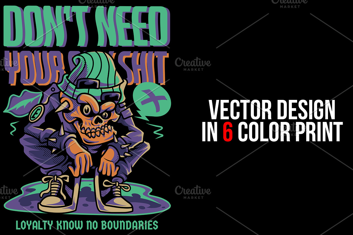 Dont Need Your Bullshit Illustration, a Person Illustration by badsyxn (Photo 2 of 5)