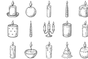 Decorative Candle Icons Set, an Object Graphic by nikagraphic (Thumbnail 1 of 3)