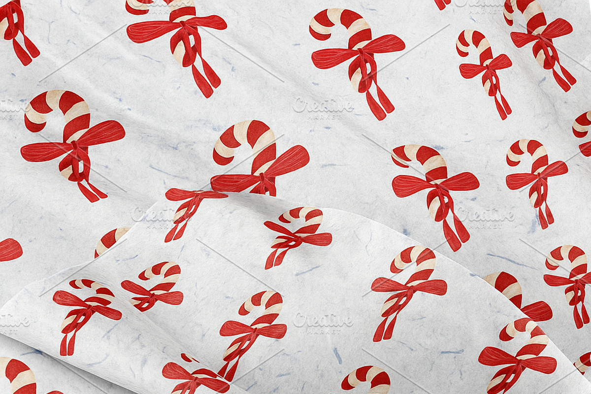 Christmas Seamless Pattern Set, an Illustration by Oleksandra Illustrates (Photo 18 of 20)