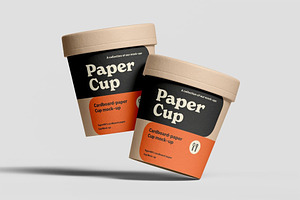 Cardboard Cup Mockup