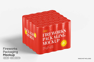 Fireworks Packaging Mockup, a Packaging Mockup by renderstockmarket