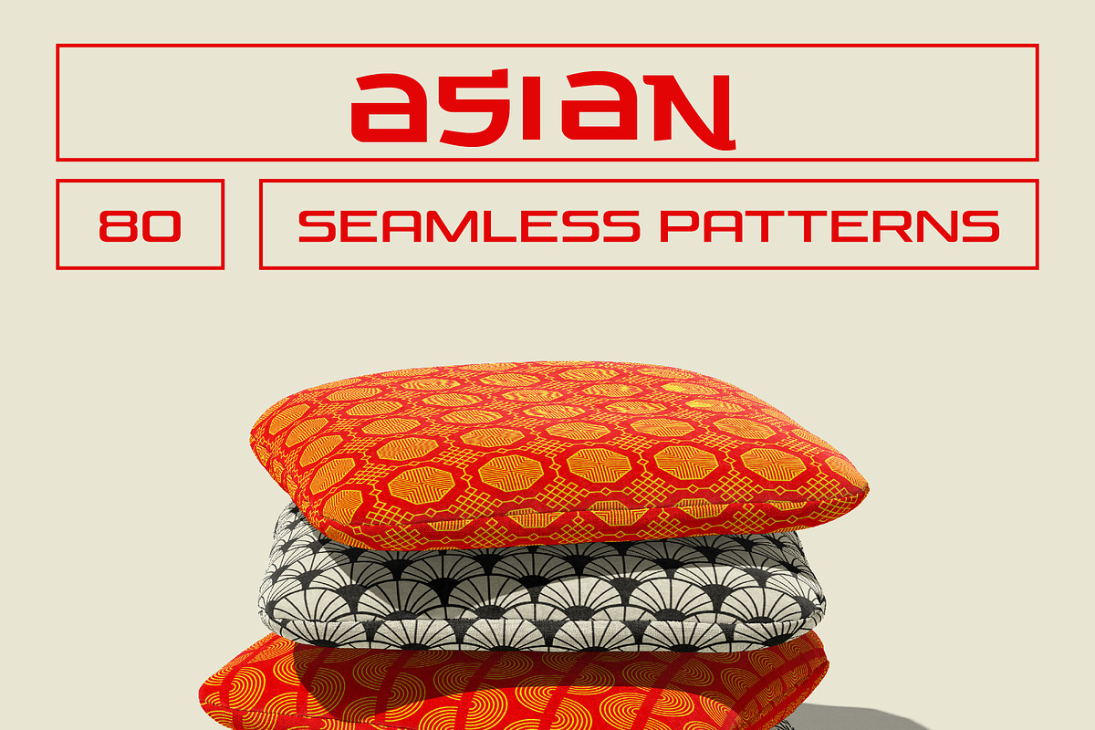 Asian Seamless Patterns, a Pattern Graphic by AnnArt (Photo 2 of 7)