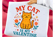 My Cat Is My Valentine PNG Design, an Illustration by Libby Wishes (Thumbnail 1 of 6)