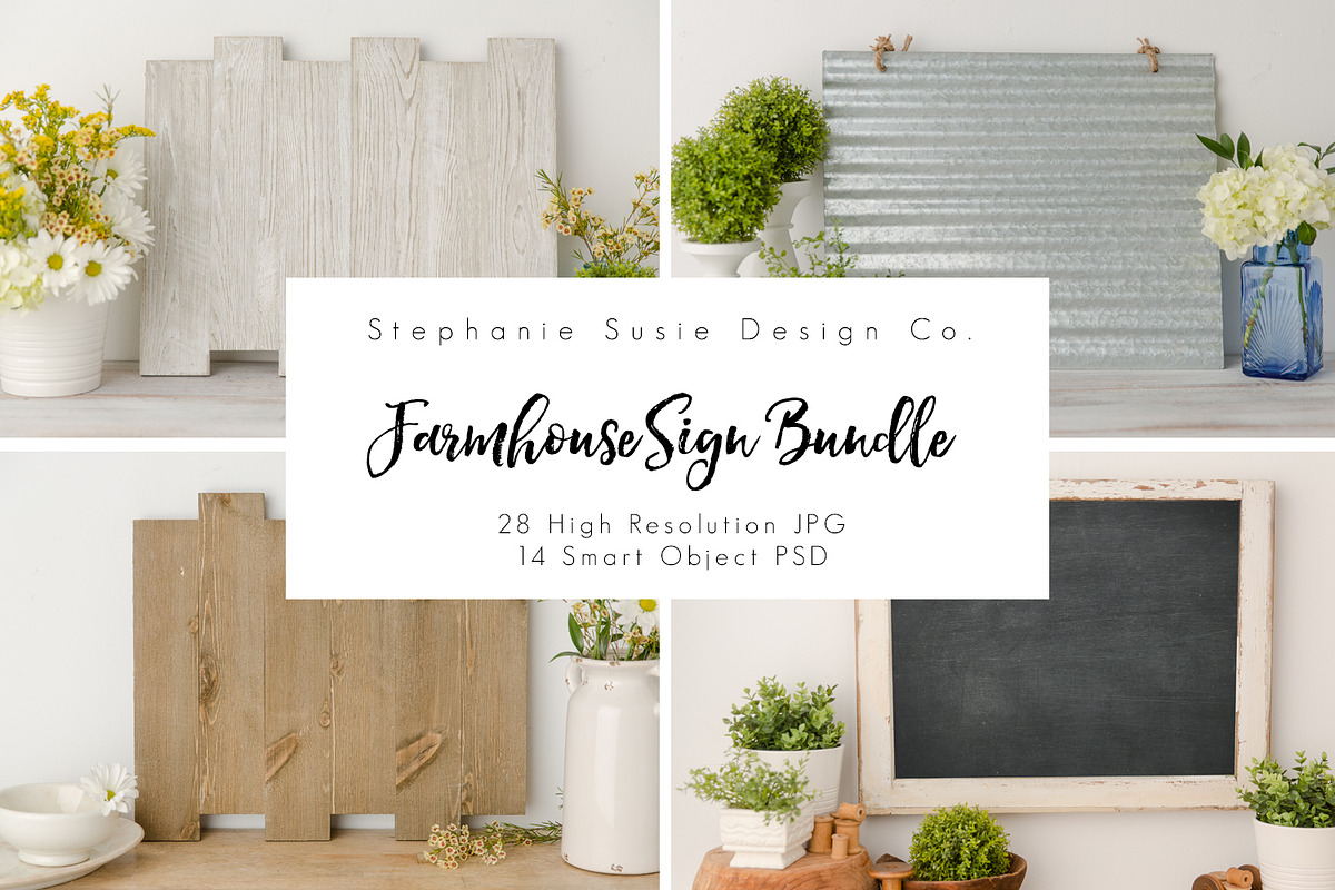 Farm House Signs Bundle Mock Ups, a Household Mockup by Susie Design Co (Photo 1 of 3)