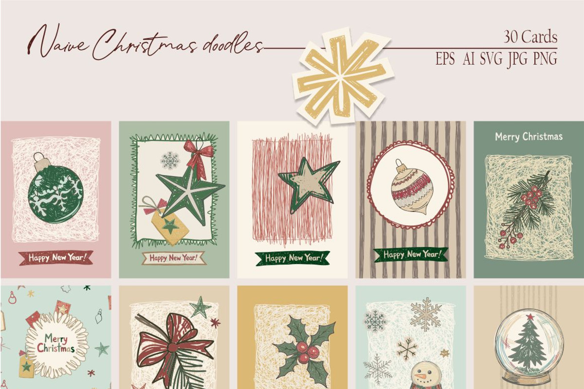 New Year Vector Graphics, an Object Graphic by Collection by VY (Photo 3 of 10)
