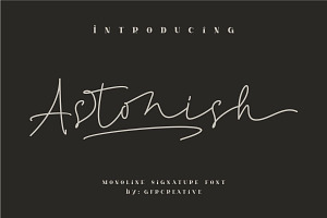 Astonish - Monoline Script