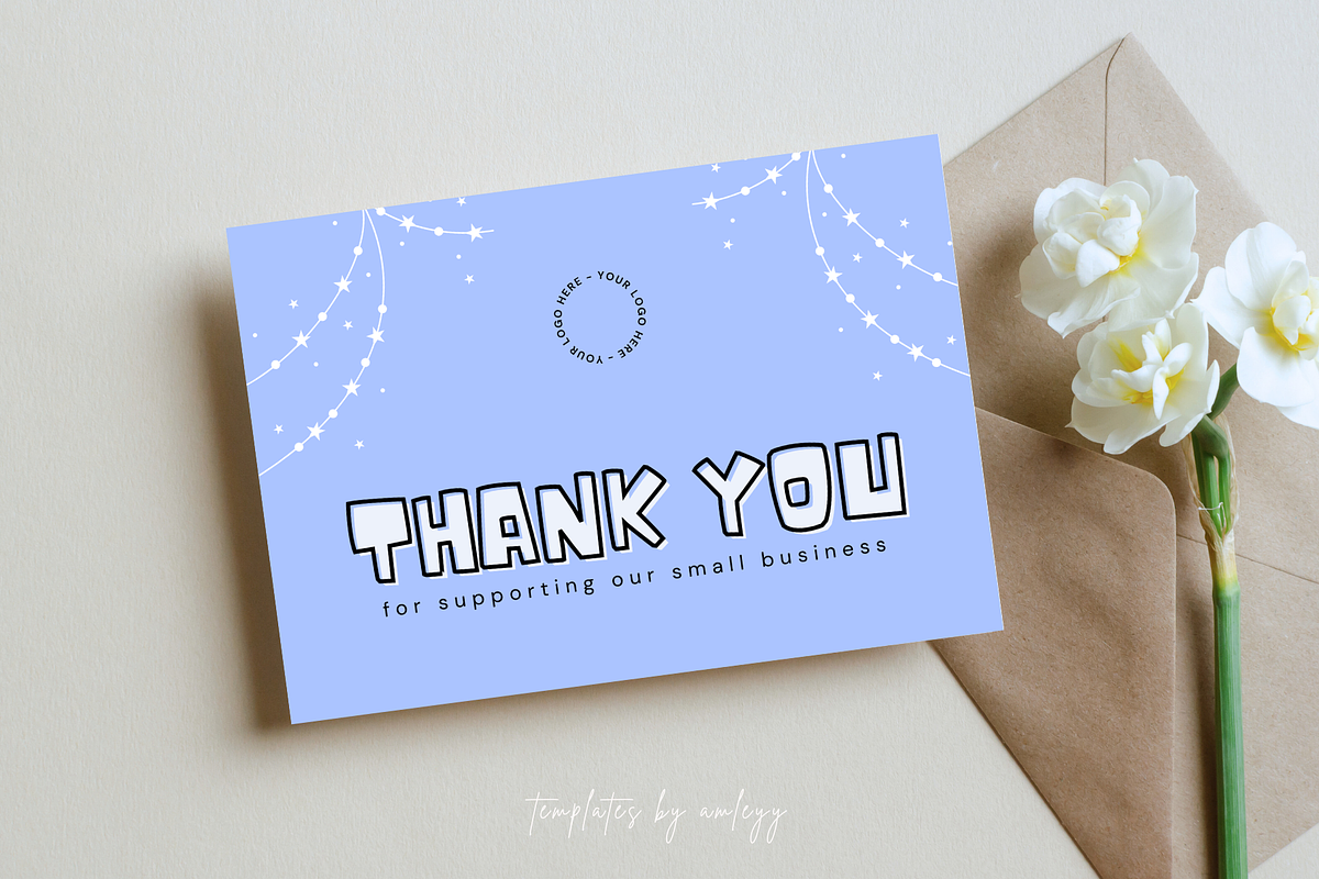 Small Business Thank You Card, a Card Template by Elegant_Studio44 (Photo 4 of 5)