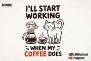 Funny Coffee Doodle PNG Bundle, an Object Graphic by GlitterCraft (Thumbnail 46 of 61)