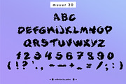 Pixelated font trio: MUUUR, a Sans Serif Font by Pásha (Thumbnail 5 of 8)