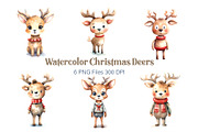 Big Bundle Watercolor Christmas., a Decorative Illustration by KENO Mascots (Thumbnail 9 of 10)