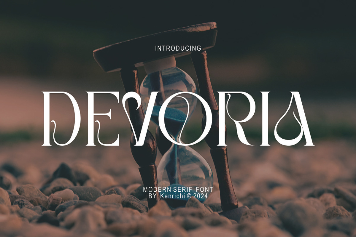 Dovaria, a Serif Font by Kenrichi (Photo 1 of 8)