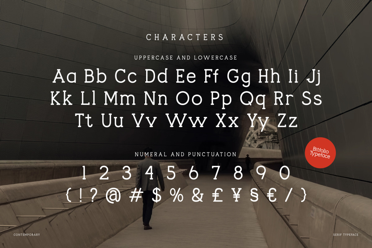 Bitfolio Contemporary Serif Font, a Serif Font by Vadovastd (Photo 2 of 7)