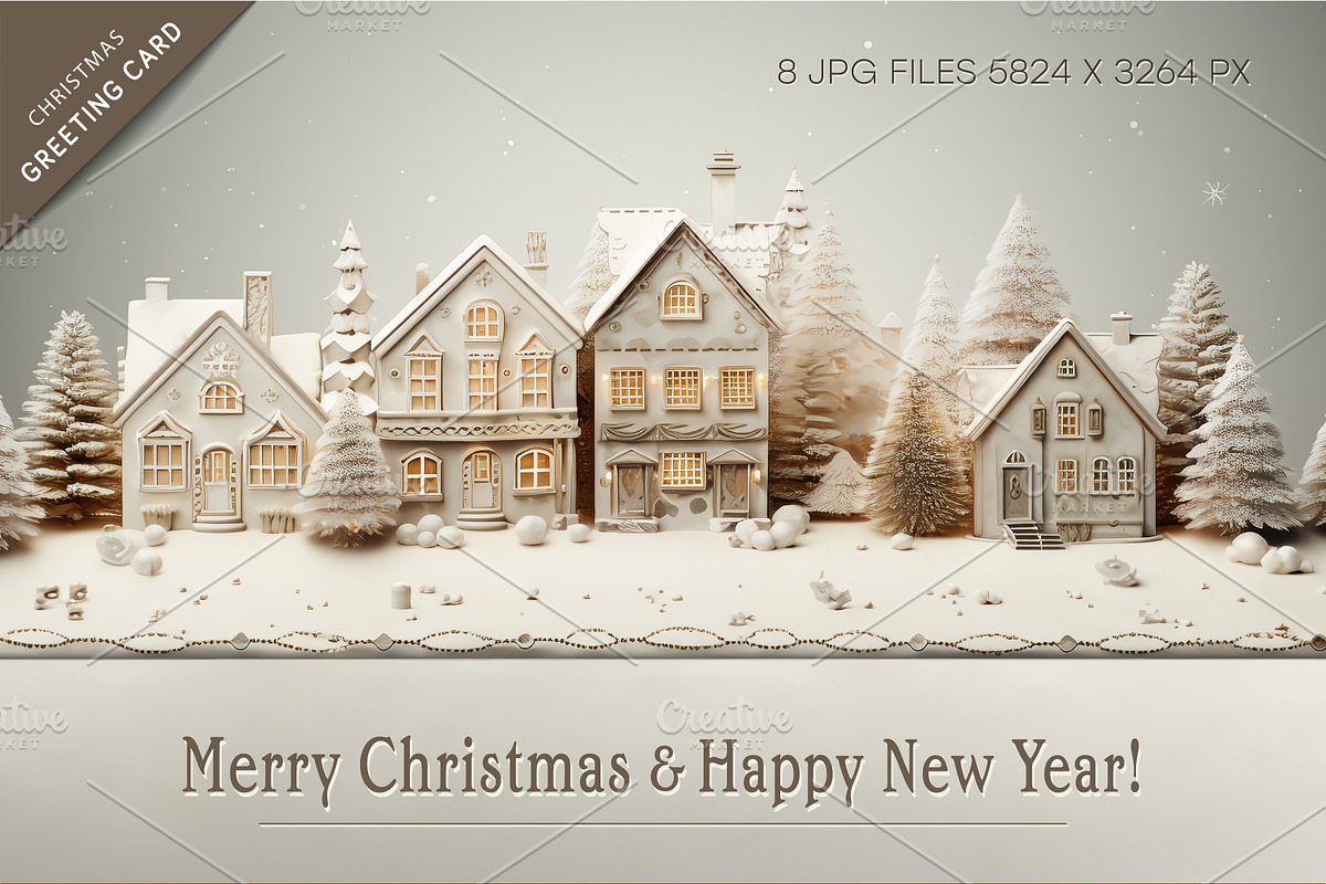 Christmas snowy courtyard., a Decorative Illustration by KENO Mascots (Photo 4 of 4)