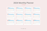 2024 Simple Calendar [Sunday], a Stationery Template by WORAKAMON Design Studio (Thumbnail 5 of 7)