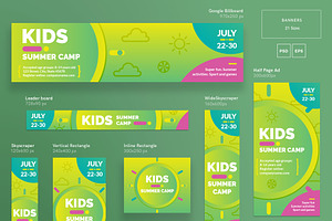 Banners Pack Summer Camp