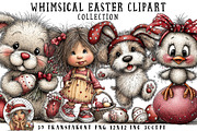 Whimsical Easter Clipart Bundle, an Illustration by OK Design (Thumbnail 1 of 6)